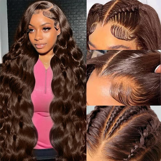 Ami Adore 13x6 Lace Front Chocolate Brown Body Wave Wig